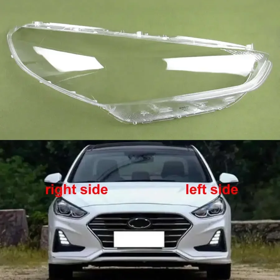 

For Hyundai Sonata 2017 2018 2019 Car Accessories Headlamp Transparent Lampshade Lamp Shell Headlight Lens Cover Plexiglass