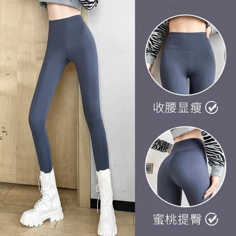 Neue Damen Shark Nine-Point-Hose Mädchen Schlankheits-Leggings mit Bauchkontrolle Damen Sport-Yoga-Hose Teenager Damen Lässige Slim-Fit-Hose