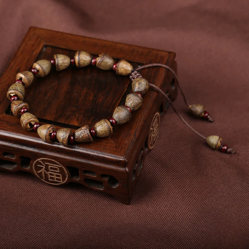 Eucalyptus Seeds Tibetan Buddhist Prayer Beads Buddha Bracelet & Bangles Rosary Wooden Jewelry For Men Women Unisex