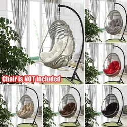 Round Hanging Egg Hammock Chair, Swing Seat Cushion, Thick Nest, Back for Indoor and Outdoor Patio