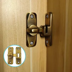 Sliding Door Lock Anti-theft Buckle Door Bolt Toggle Hardware 90 Degree Sliding Door Latch Solid Buckle Cam Cylinder Locks