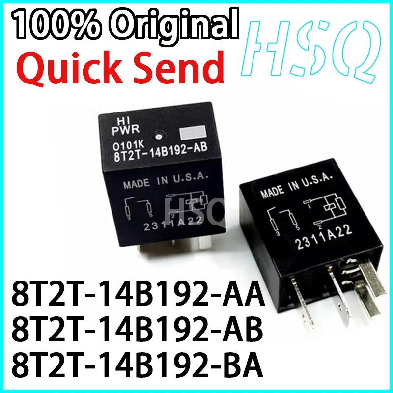 1PCS 8T2T-14B192-AB 8T2T-14B192-BA 8T2T-14B192-AA New Automotive Relay 4-pin 5-pin 12VDC