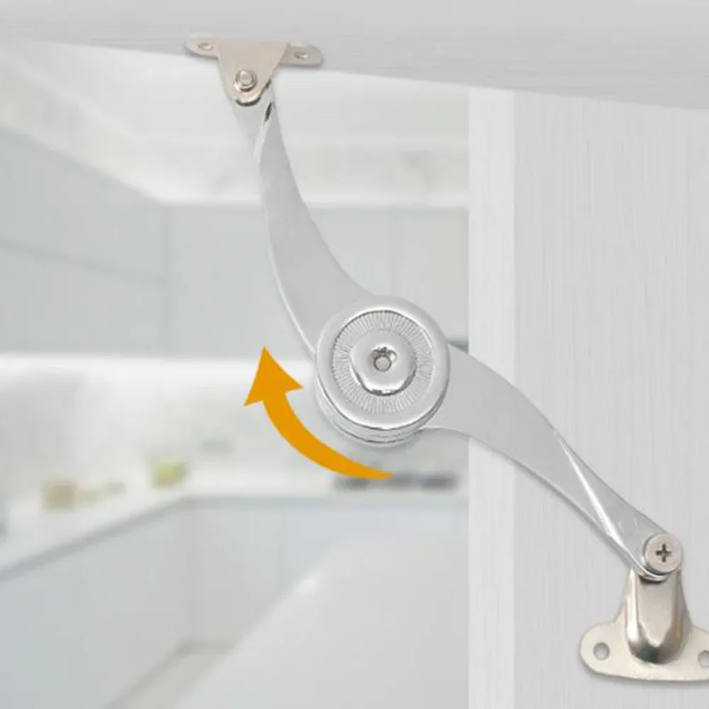 Cabinet Hinges Support Rod Cabinet Door Zinc Alloy Adjustable Furniture Tool Hydraulic Multi-angle Random Stop Support Rod 1pcs