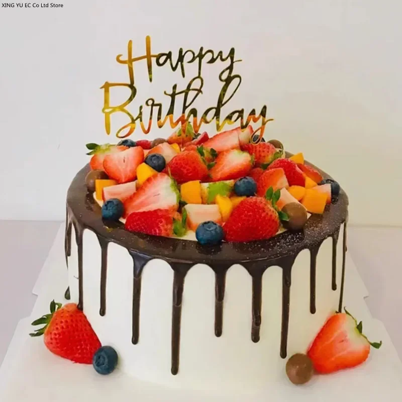 Simulated Birthday Cake Model, Plastic, Fruit Cream Cake Showcase Samples, Shooting Accessories, Wedding Decorations, Molds