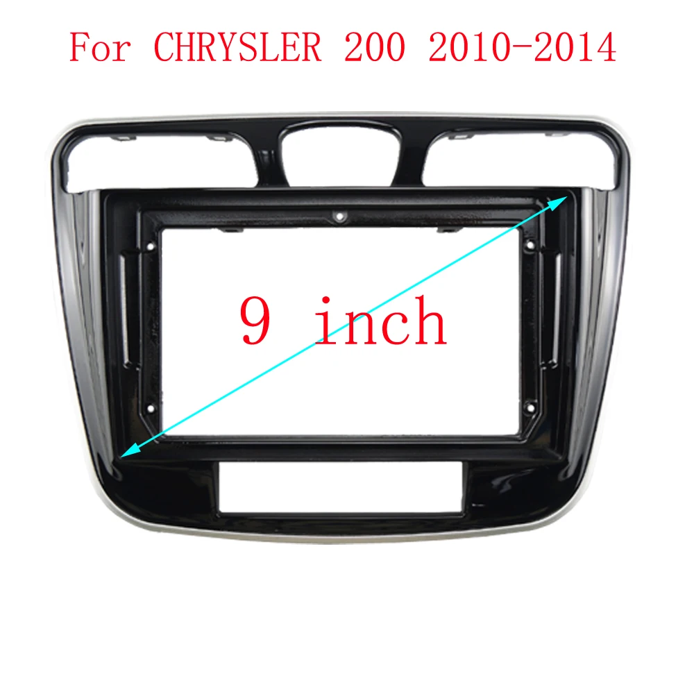 

9 Inch For Chrysler 200 2010-2014 Car Radio Android Stereo GPS MP5 Player Fascia 2 Din Head Unit Panel Casing Frame Dash Cover