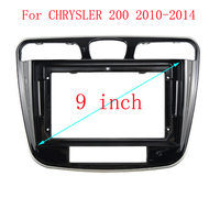 9 Inch For Chrysler 200 2010-2014 Car Radio Android Stereo GPS MP5 Player Fascia 2 Din Head Unit Panel Casing Frame Dash Cover