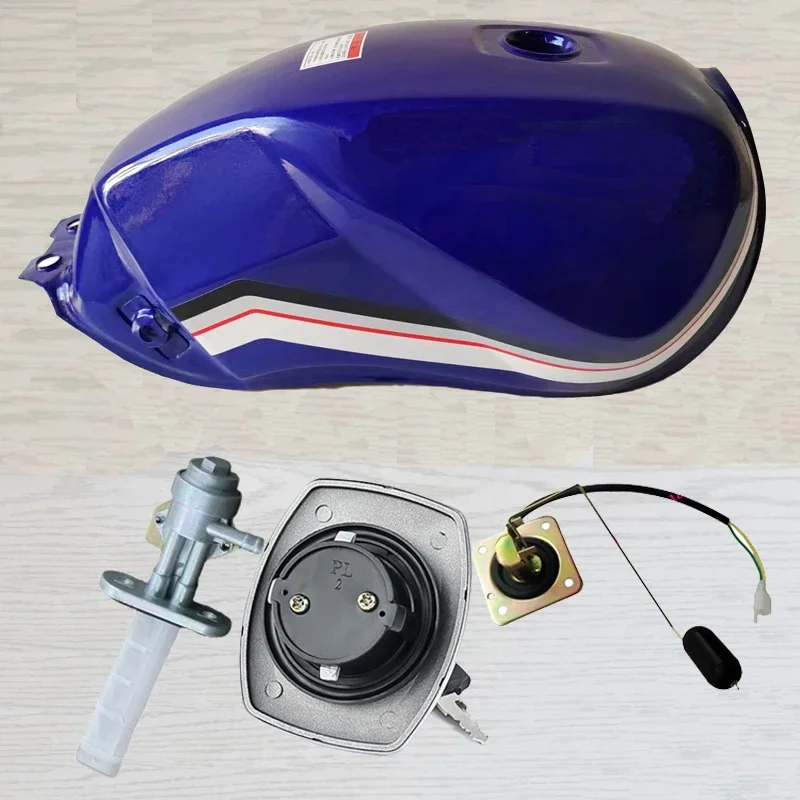 

Motorcycle Fuel Tank With Tank Cap/Fuel Cock for Suzuki Haojue Sanlg Qingqi GS125 HJ125 QJ125 QS125 DY125 Red/Black/Blue Tank