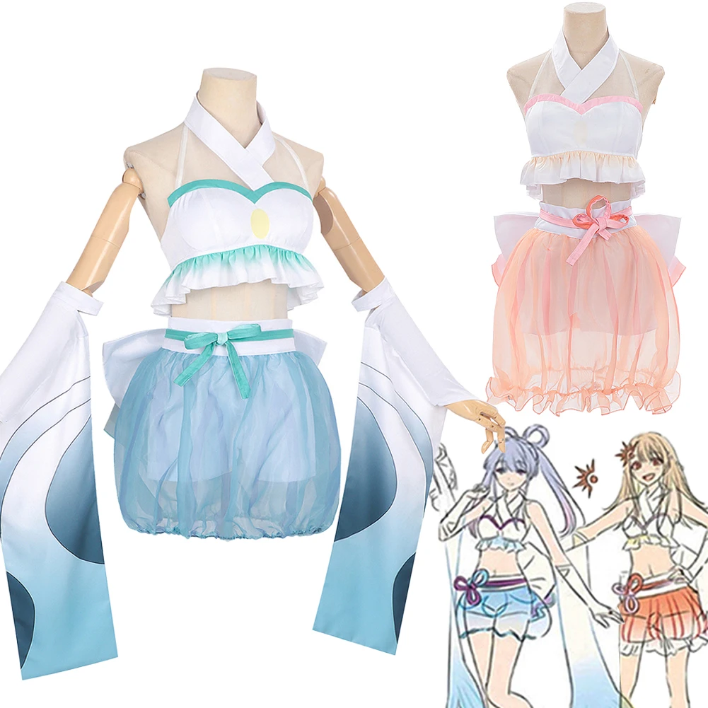 

Fantasia Anime Cosmic Princess Kaguya Iroha Sakayori Cosplay Swimsuits Women Disfraz Costume Female Halloween Carnival Clothes