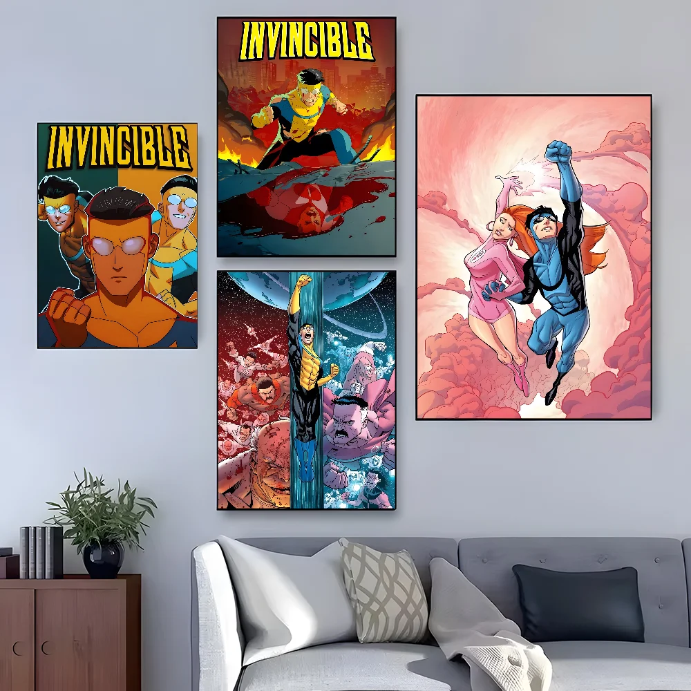 I-Invincible Season 2 Poster Home Decor HD Sticky Wall Waterproof Home Living Room Bedroom Bar Decoration