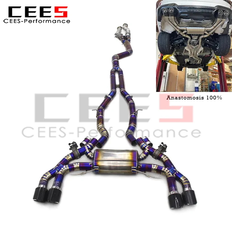 CEES Single Mid Pipe for BMW X3M/X4M F97/F98 3.0T 2019-2023 OEM Valve Muffler Catback Exhaust System