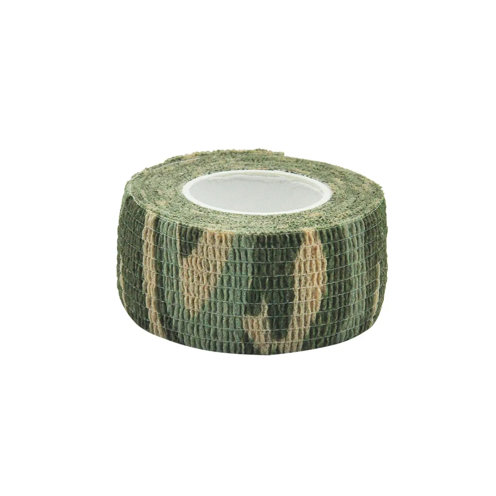 Forest Camouflage Elastic Wrap Tape Hunt Disguise Elastoplast Self Adhesive Sports Protector Knee Finger Athletic Bandage