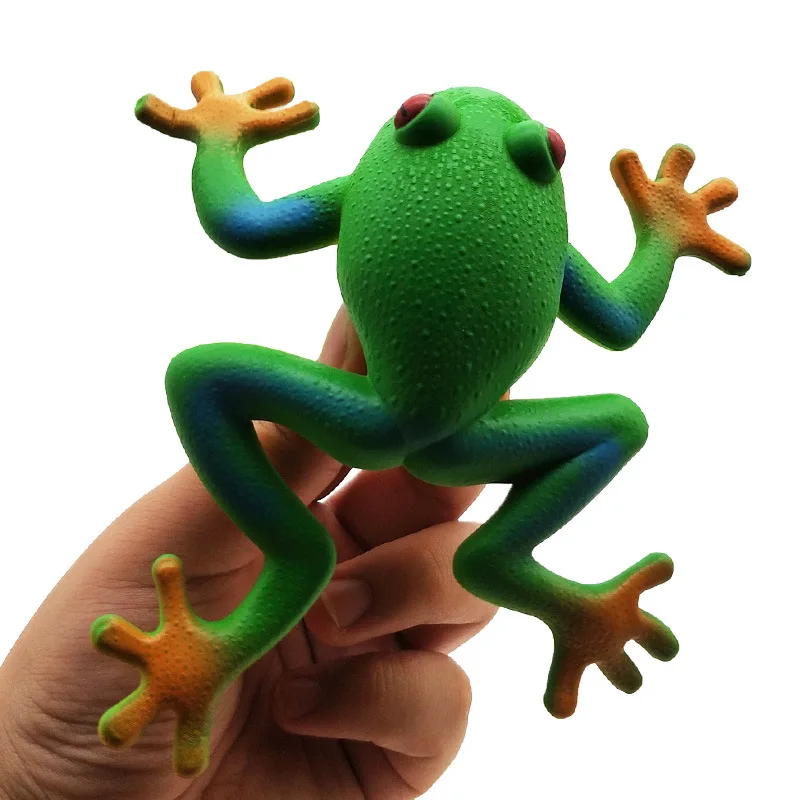 Jouet de Simulation de Grenouille en Caoutchouc Souple pour Enfant, Modèle Créatif et Amusant, Lala Le, de Décompression, Parodie, Nouveauté