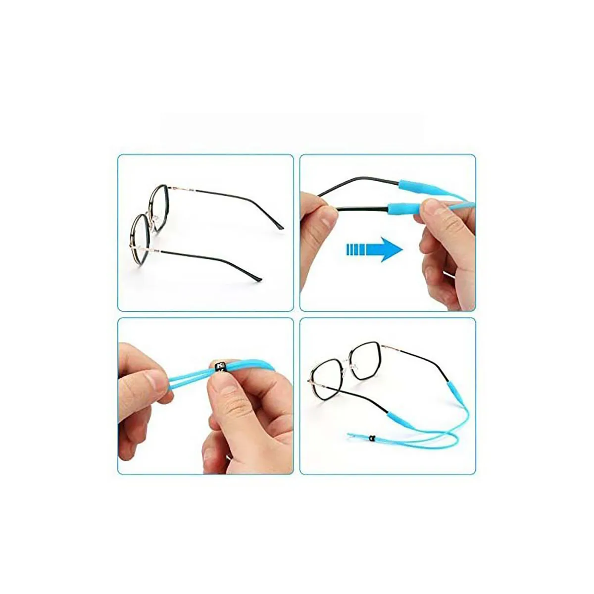 Silicone Round Head Buckle Glasses Cord Sports Non-slip And Non-slip Extra-long Round Head Glasses Cord For Adults And Children image 4