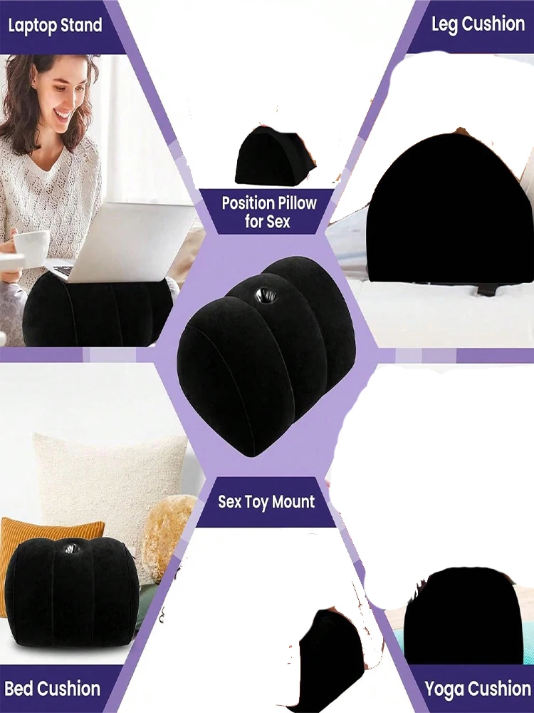 وسادة جنسية قابلة للنفخ BDSM وسادة لتعزيز المواقف المثيرة Sextoys إسفين الوسادة الحياة الجنسية أثاث الكبار ألعاب الجنس الغريبة