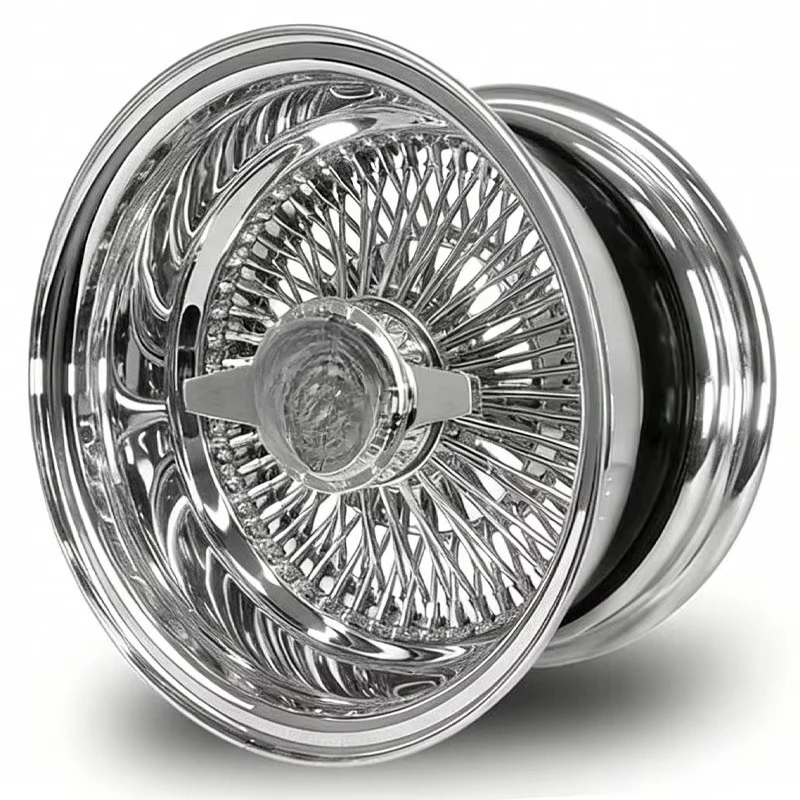 

Silver chrome wire rims 13 14 15 18 20 22 24 26 inch classic 72 100 120 144 150 spoke rims limousine vintage custom vehicle