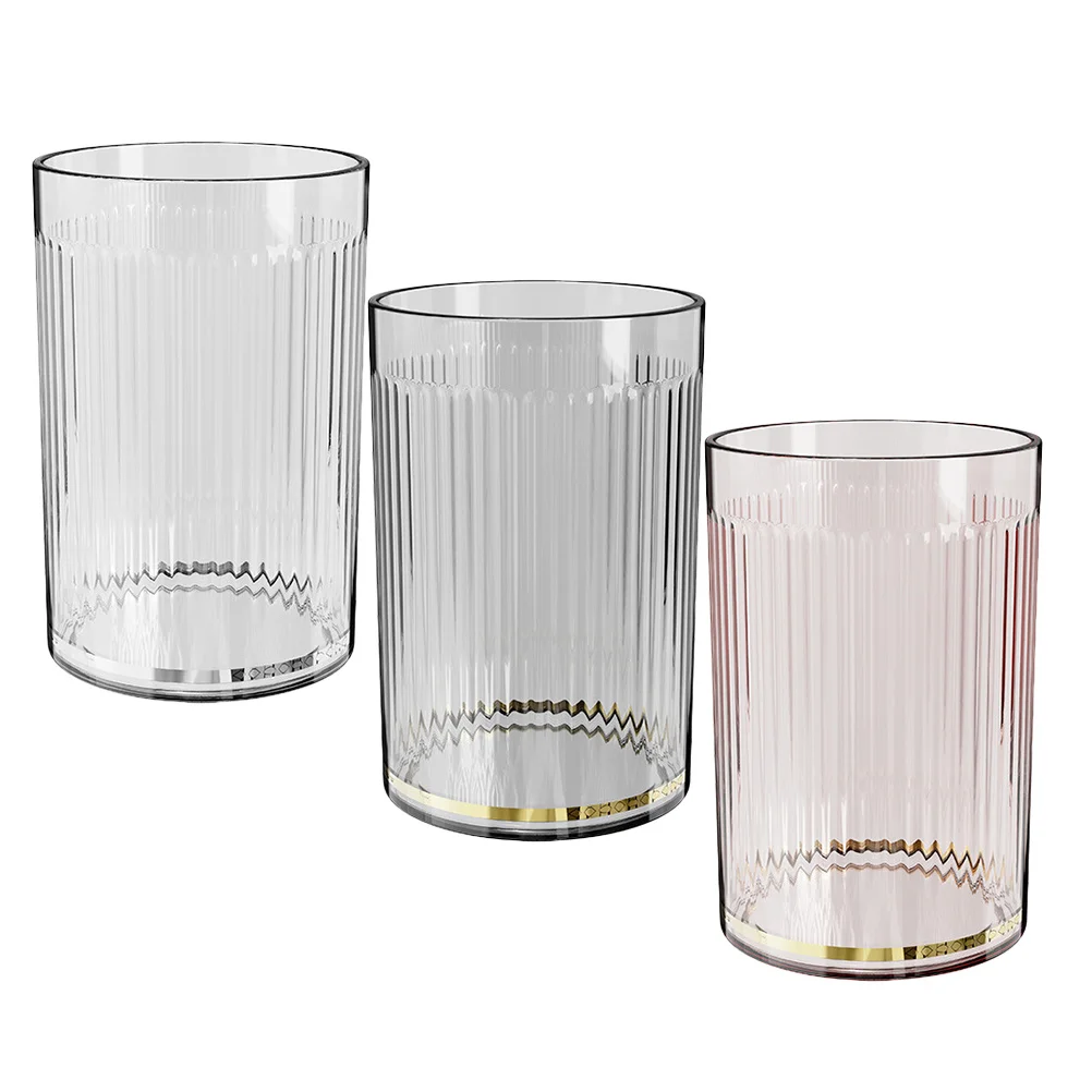 

3pcs Bathroom Cup Reusable Pet Toothbrush Holder Storage Mug For Home Travel Mouthwash Drinking Tumbler Brush Container