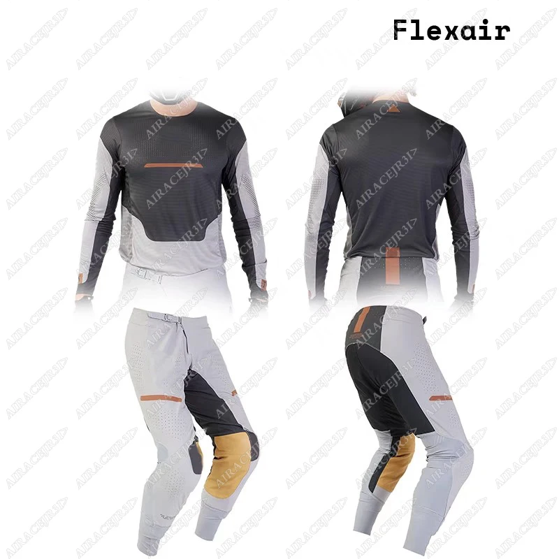 Комплект экипировки Enduro Mxfox Flexair: Джерси и штаны для мотокросса, внедорожных гонок, BMX, MTB, мотоцикла, горного велосипеда, с 4-сторонним растяжением.