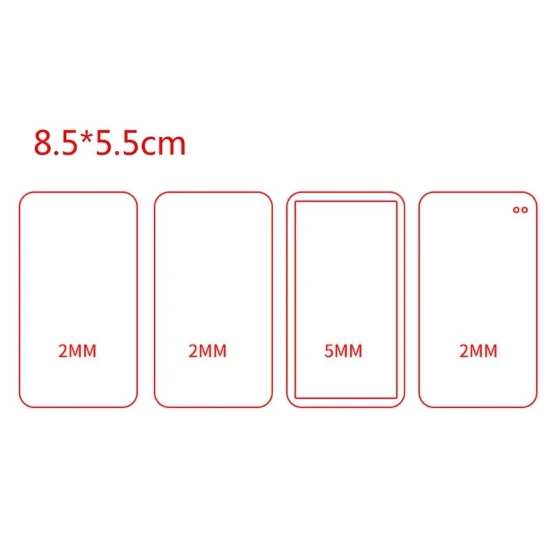 Multiple DIY Acrylic Plates Ticket Root Mold Acrylic Ultra-permeable Empty Plate