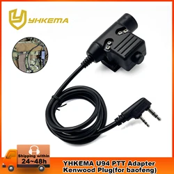 Arm nächste taktische ptt kabel stecker headset adapter für kenwood baofeng UV-5R UV-5RE plus BF-888S walkie talkie ham radio