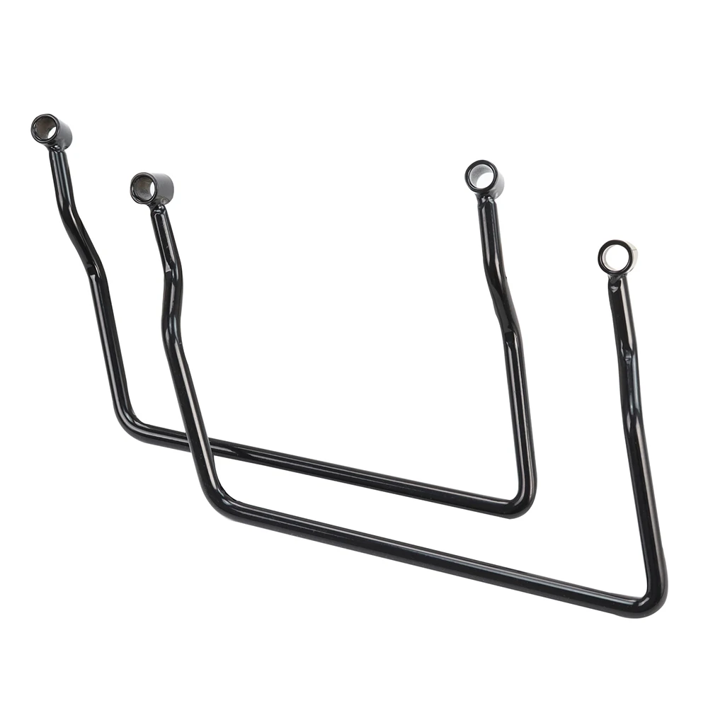 دراجة نارية السرج دعم بار ، أسود ، كروم ، قوس الحرس السكك الحديدية ، العالمي الأمتعة صالح لياماها ، هوندا ، هارلي ، 25 سنتيمتر ، 2 قطعة