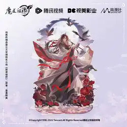 Anime Grootmeester van Demonische Teelt MDZS Wei Wuxian Wangji Verjaardag Scène Cosplay Acryl Stand Model Badge Gekleurd Papier