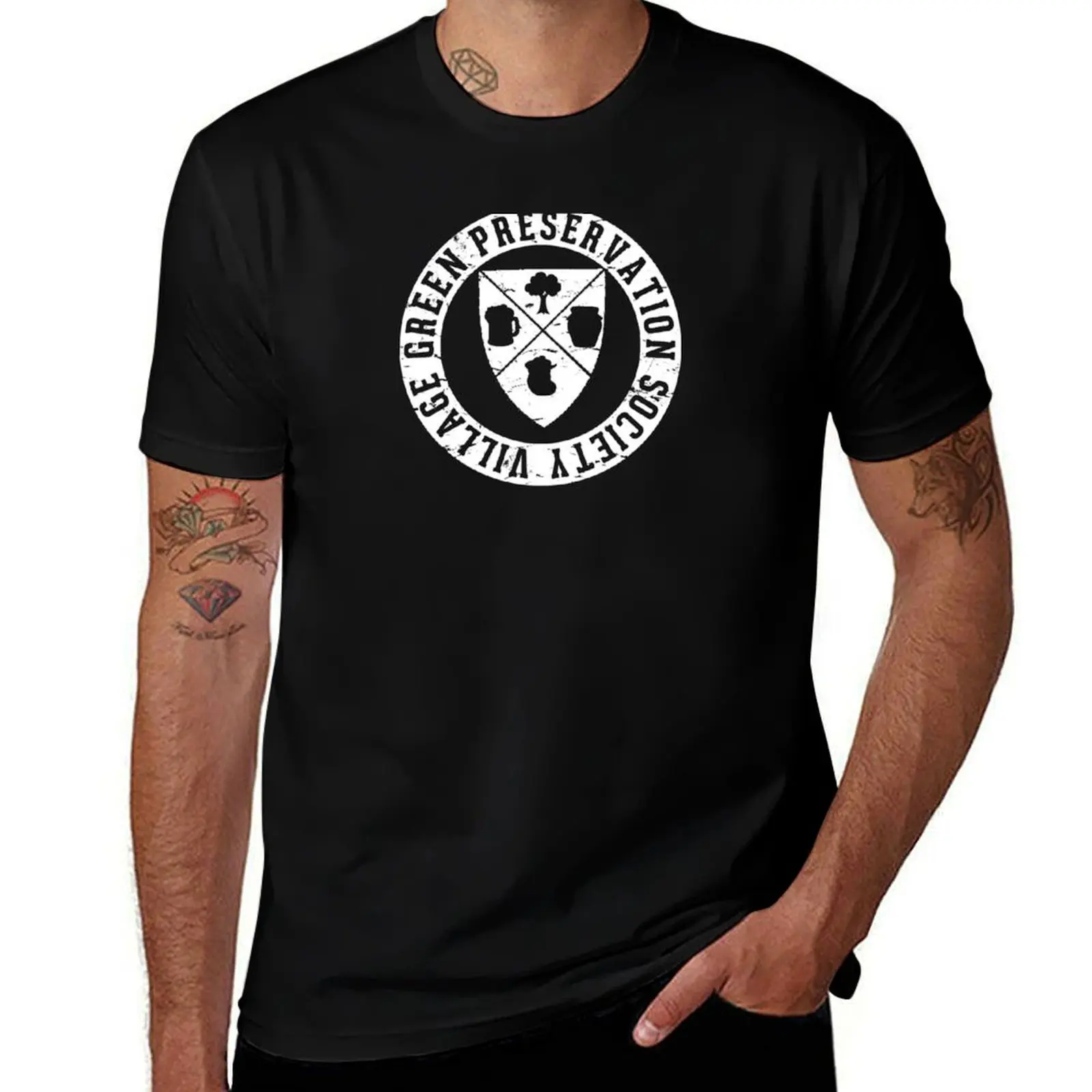 Village Green Preservation Society T-Shirt Big Size Daily Wear T-Shirt