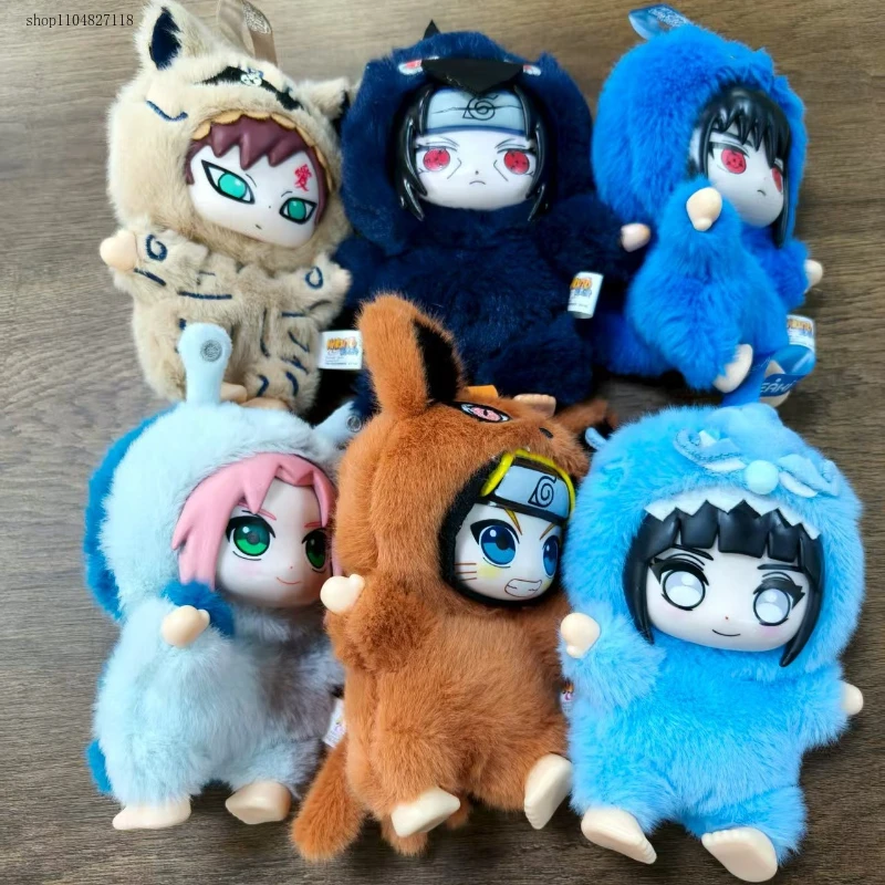 

2025 Shippuden Beast Party Series Cute Plush Doll Toy Cartoon Backpack Pendant Anime Peripheral Gift Box Naruto Blind Box Gift