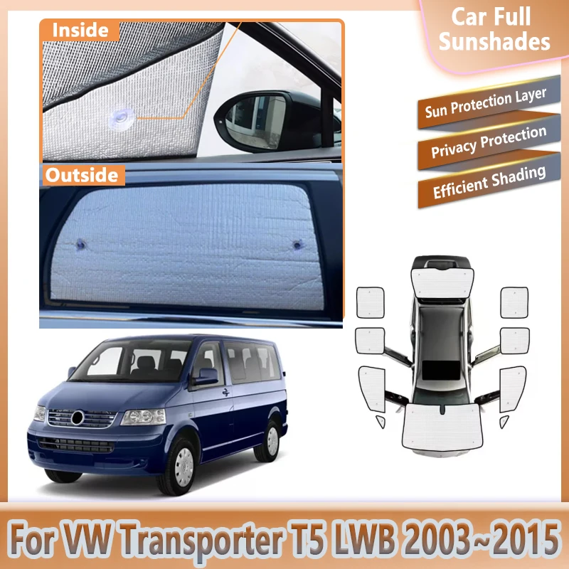 

Для Volkswagen VW Transporter T5 LWB Caravelle Multivan Doubleback 2003 ~ 2015 автомобильный солнцезащитный козырек с защитой от УФ-лучей, детали, аксессуары