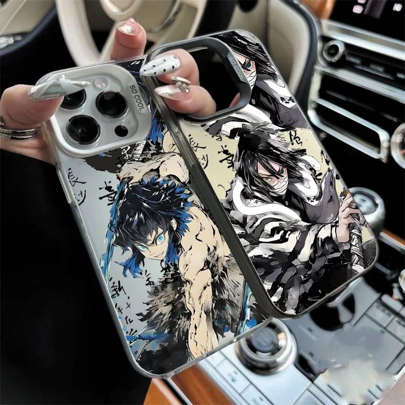 Retro Demon Slayer Behuizing Voor Realme C75 C35 C53 C65 C55 C33 C31 C21 C20 C25Y 9 10 11 12 13 14 15 Pro Plus Case Hard IMD Cover