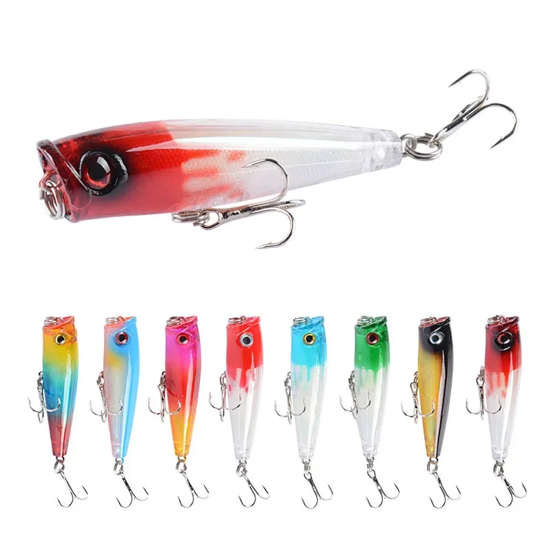 Luya Bait 8-color water surface wave bait 6.5cm/6.6g laser biomimetic fake bait plastic