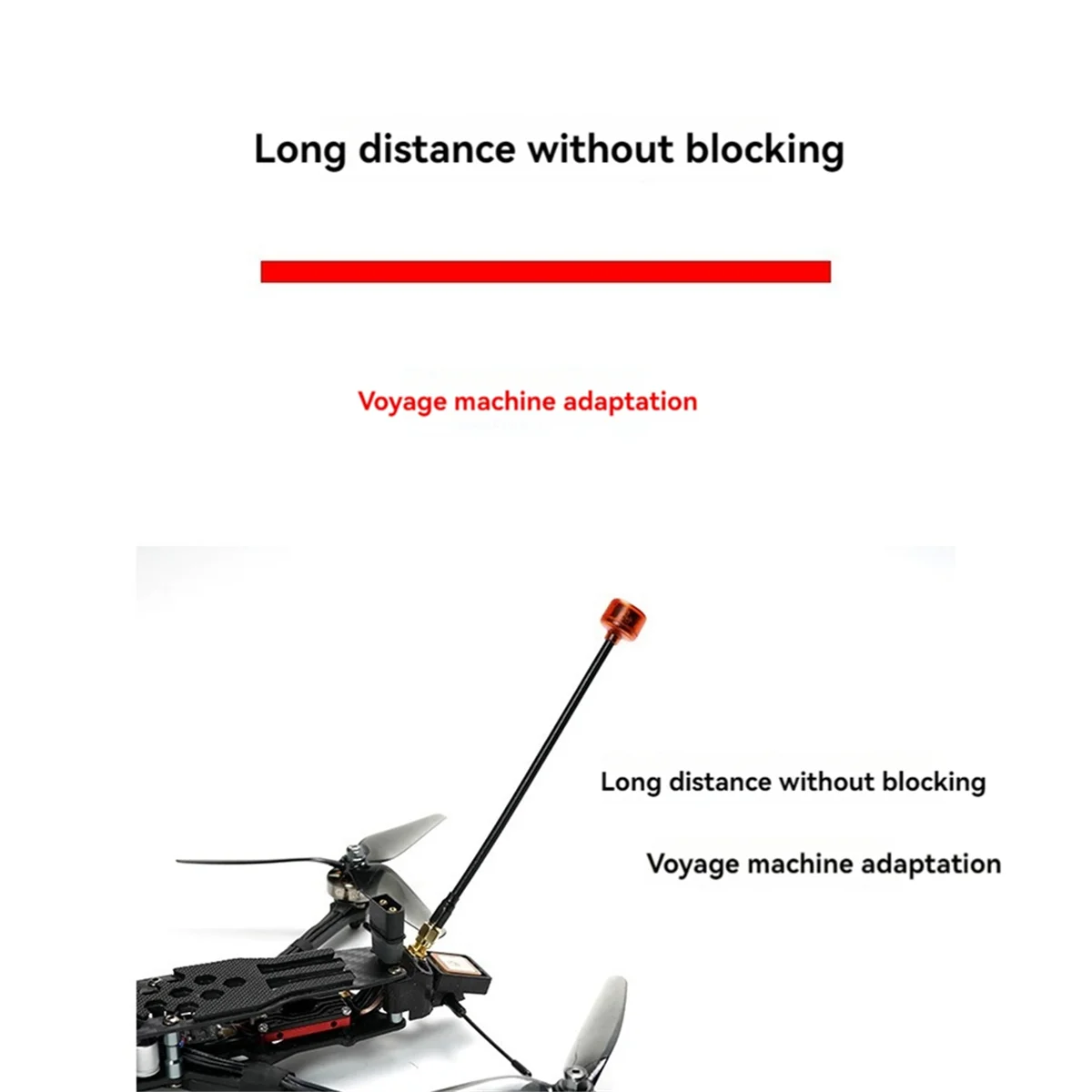 2 uds 5,8G FPV antena VTX VRX antena SMA RHCP 160mm adaptador de conector de antena de largo alcance para gafas de Dron RC FPV