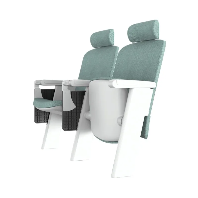 Durable Fixed Auditorium Chairs-Commercial Grade School Hotel Seating Ergonomic Design Comfortable Long Time Sitting Aluminum