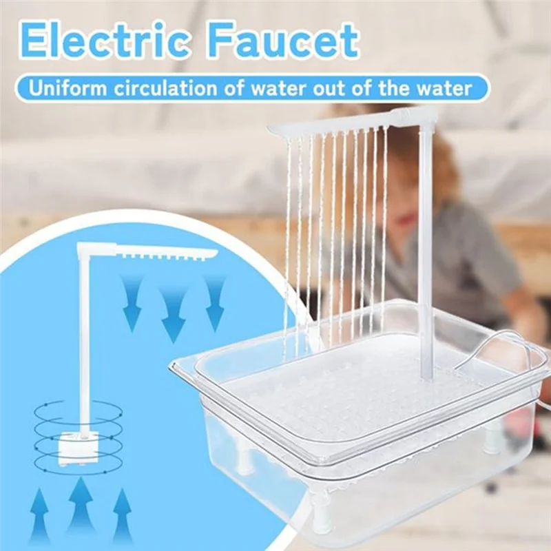 ABZS Multipurpose Bird Bathing Tub Automatic Parrot Shower Box Fountain For Parakeet Cleaning
