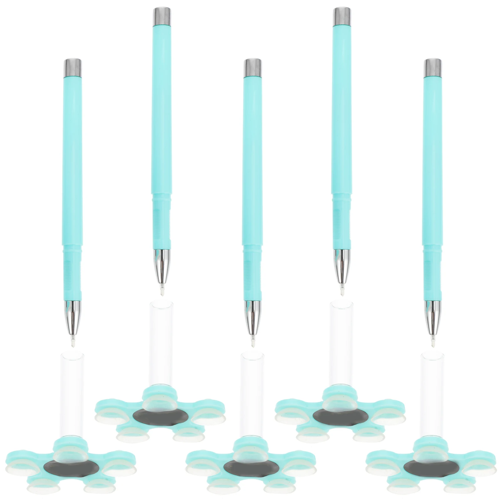 

10pcs Phone Holding Multifunctional Writing Gel Pen Suction Cup Phone Holder For Desktop Use Portable Pens For Students