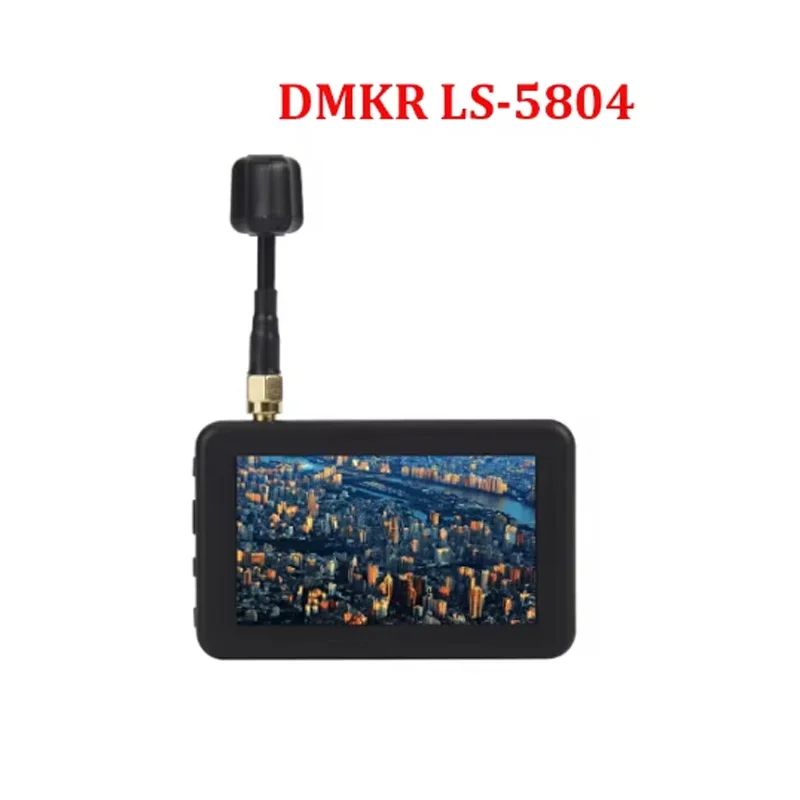 DMKR LS-5804 Micro 3 inch 5.8G 40CH FPV Monitor Mini Handheld Display 16:9 480x320 Auto Search Built-in Battery for RC FPV Drone