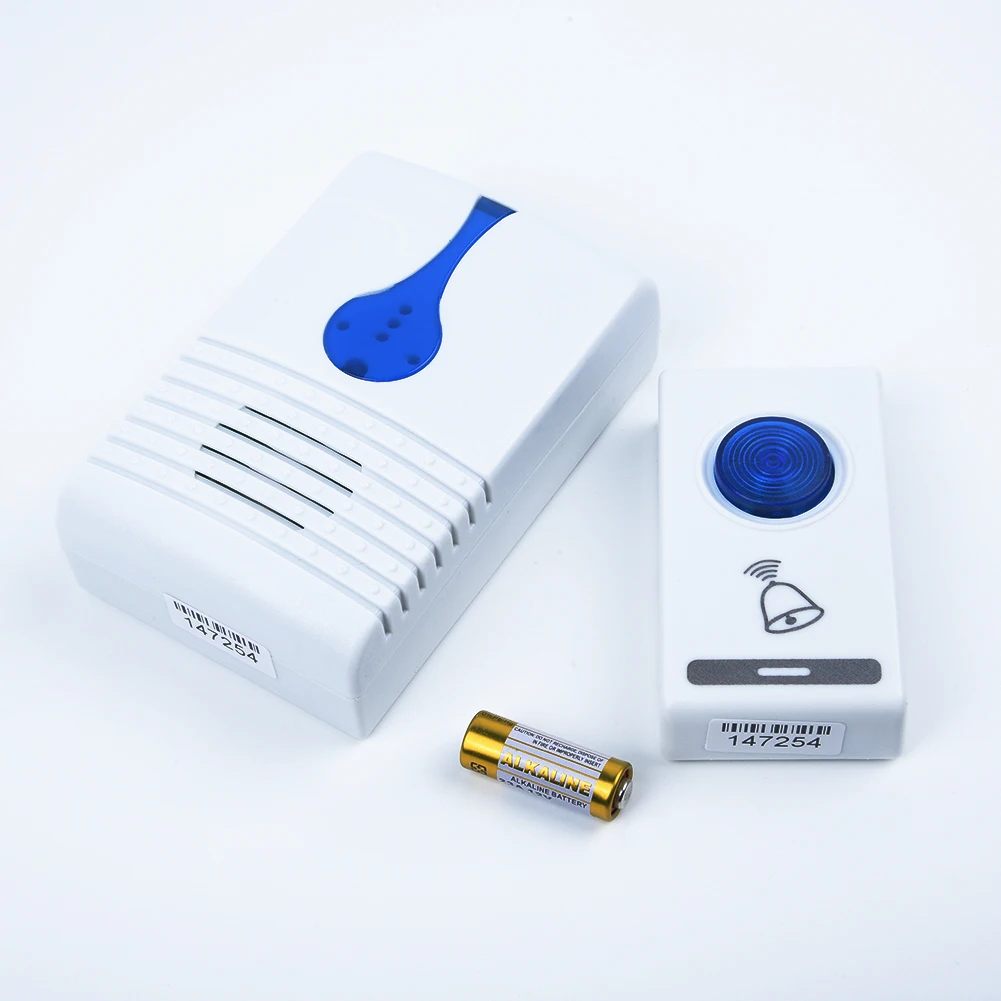 Kit campanello intelligente di sicurezza per campanello senza fili per campanello per porta meccanico autoadesivo per hotel Home Office alimentato da batterie AAA