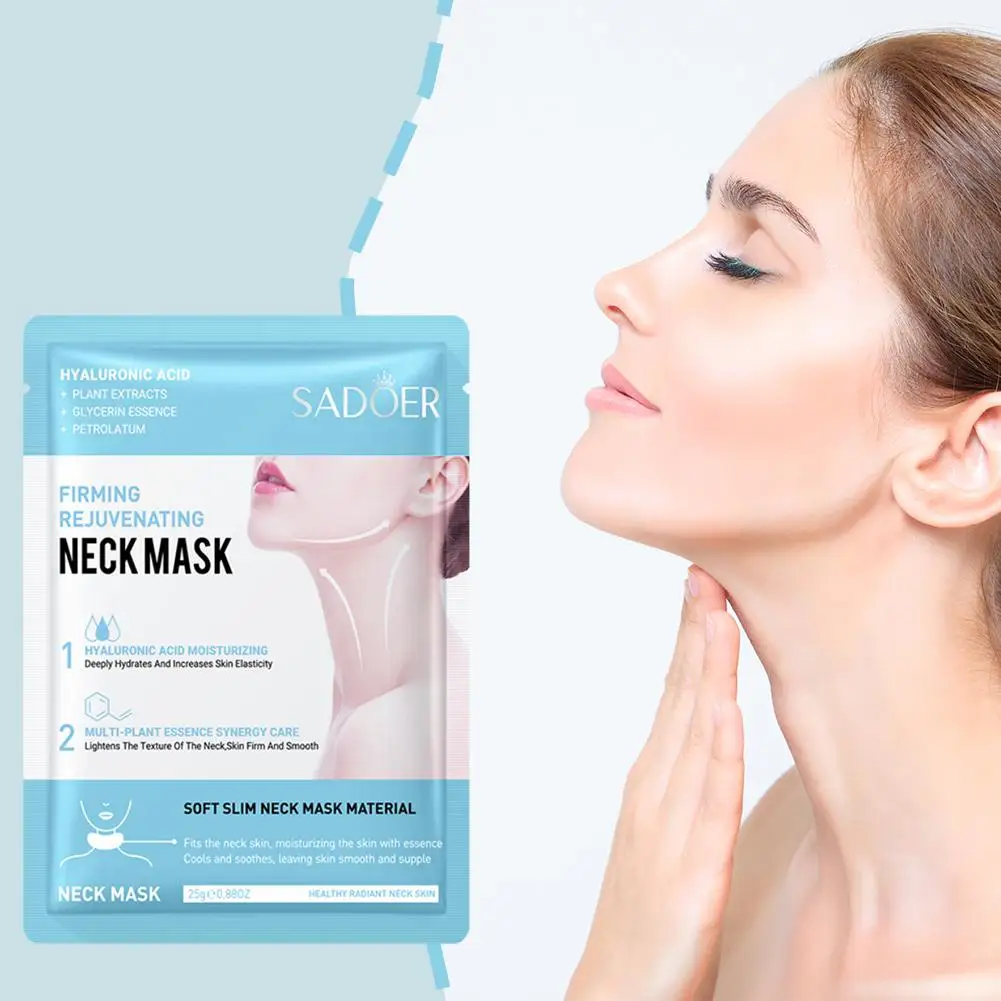 1/3/5pc SADOER Neck Mask Hyaluronic Acid Neck Mask Collagen Firming Nech Masks Moisturizing Beauty Necks Skin Care