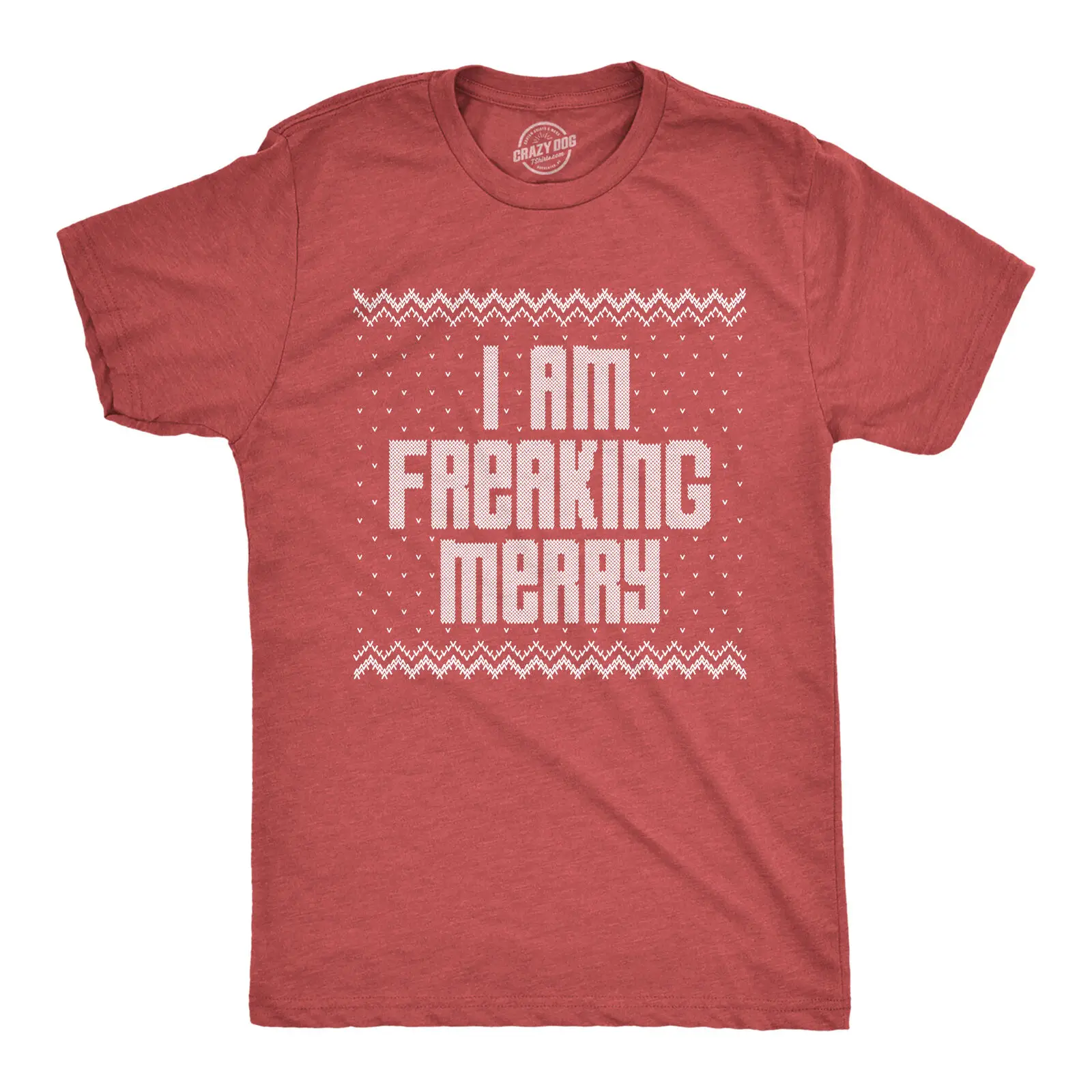 

Mens I Am Freaking Merry Tshirt Funny Christmas Spirit Holiday Party Graphic Tee