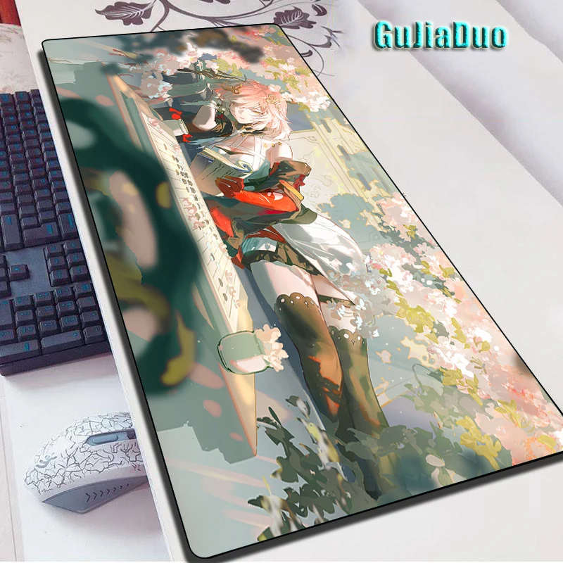 

Wuthering Waves Comic Mouse Pad Gamer Extra Large Computer Table Desk Mat Gaming Accessories Kawaii Anime Mousepad Pc Cushion