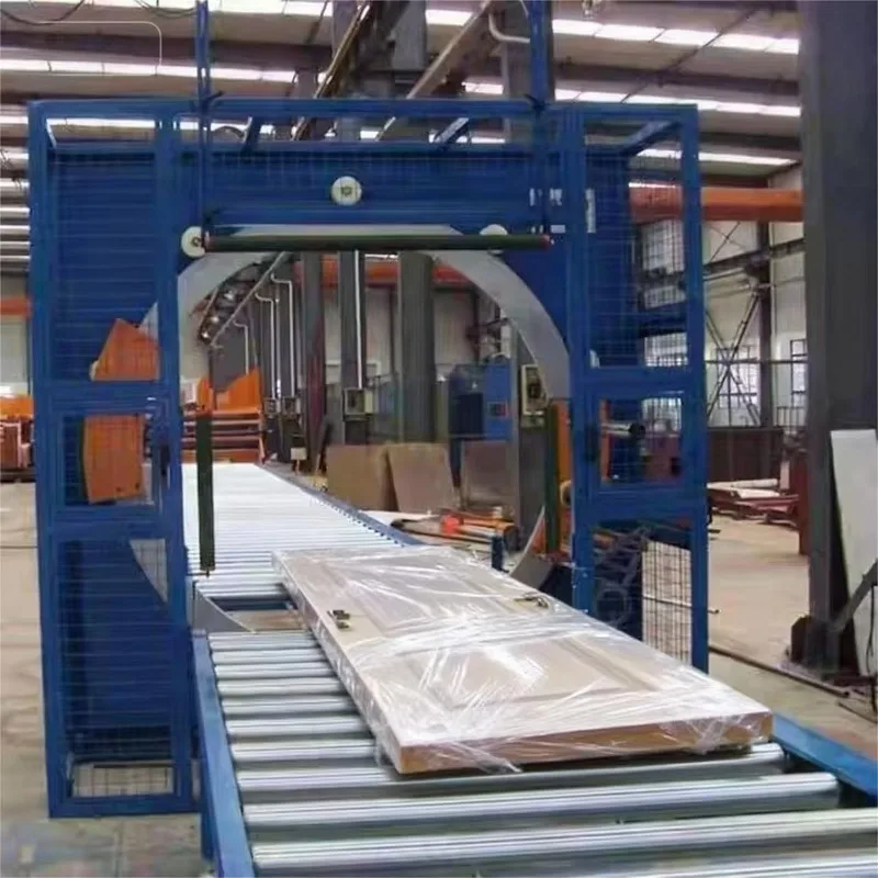 Horizontal Orbital Stretch Wrapping Machine Frames Film Orbital Aluminium Profile Packing Machine Customize