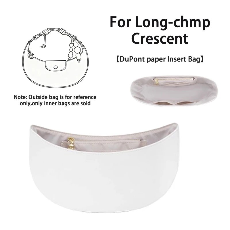 

EverToner DuPont бумажный органайзер, вставка для кошелька, большая емкость, водонепроницаемая внутренняя подкладка, дорожная сумка для хранения в полумесяце с длинными чашками