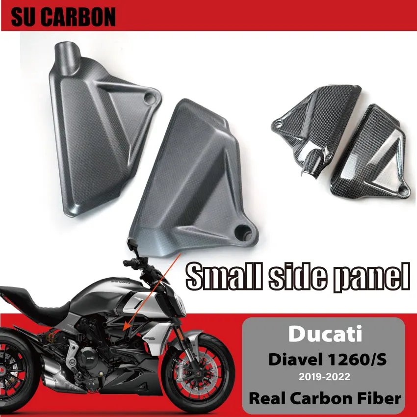 

100% Real Carbon Fiber For Ducati Diavel 1260 /1260S 2019+ ，XDiavel 2017+ Motorcycle Accessories In Frame Covers Fairing