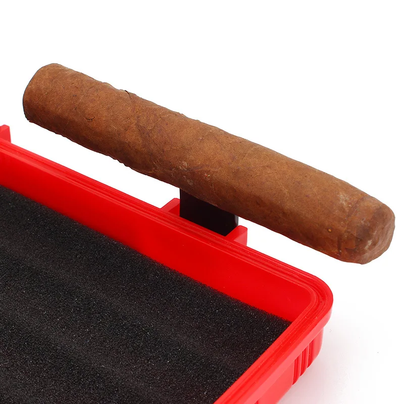 Portable Humidor Travel Cigar Case Holds 10 Cigars With Humidifier Hygrometer Cool Waterproff Moisturizing Cigar Box