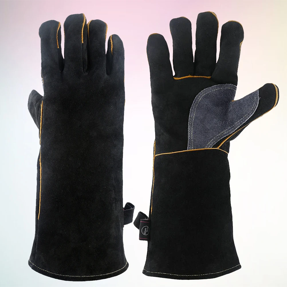 

High Temperature Resistant Protective Gloves Thickened Heat Insulation Oven Work Baking Anti Scald Gloves Durable Labor