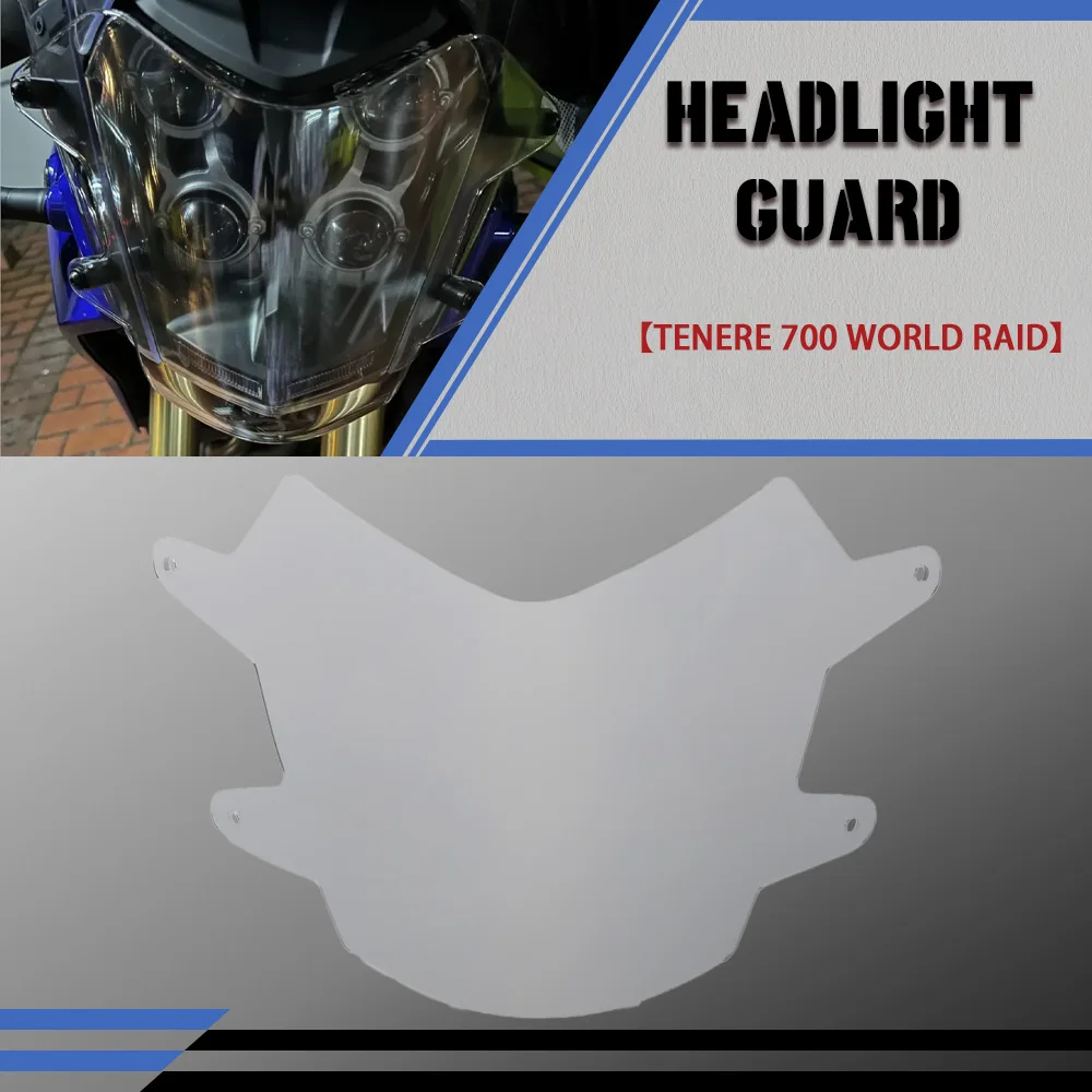 

Acrylic Headlight Guard Protector For YAMAHA Tenere 700 WOLD RAID 2019 2020 2021 2022 2023-2024 Light Cover Protect Motorcycle