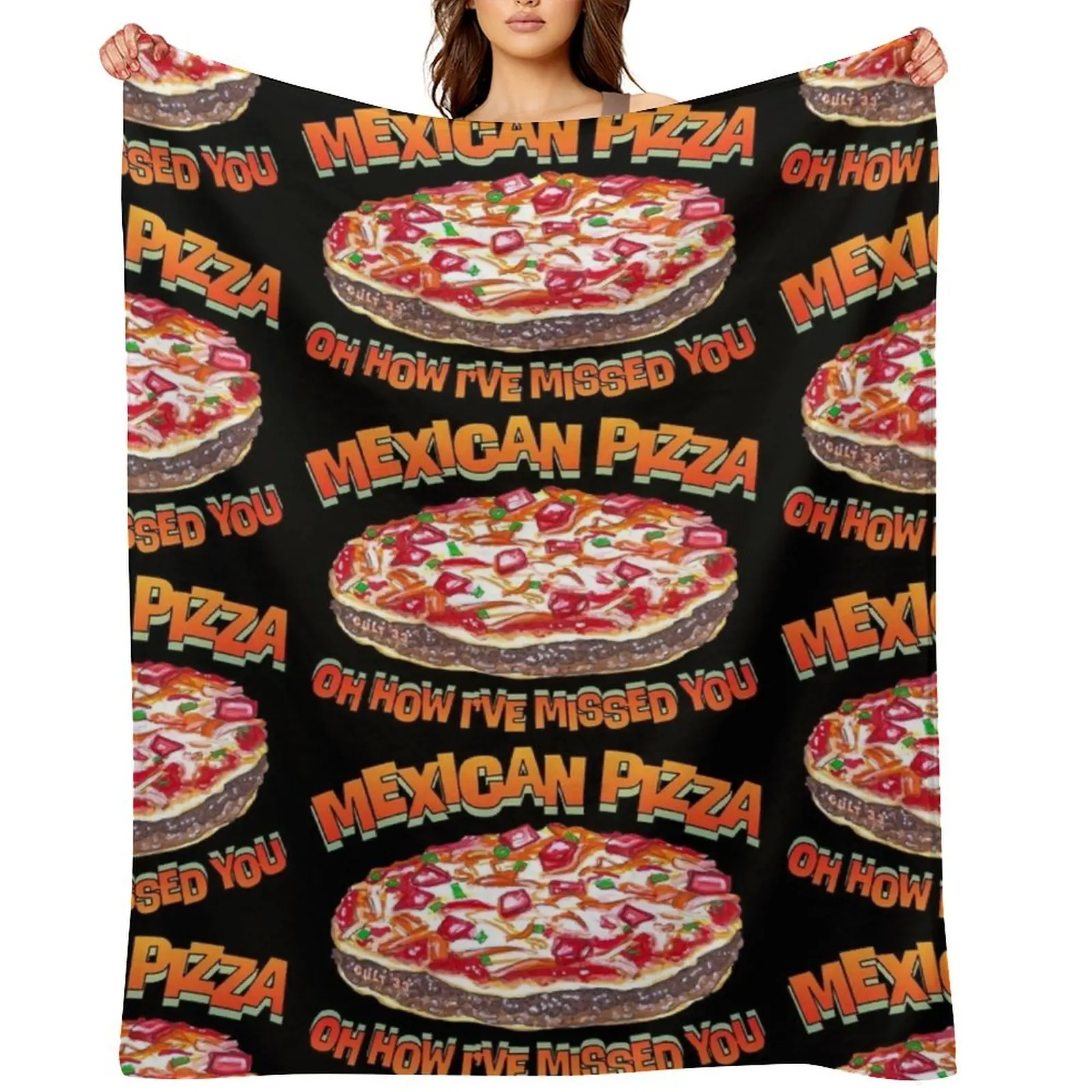 

Mexican Pizza Throw Blanket Retros Luxury St Decorative Beds Beautifuls Blankets