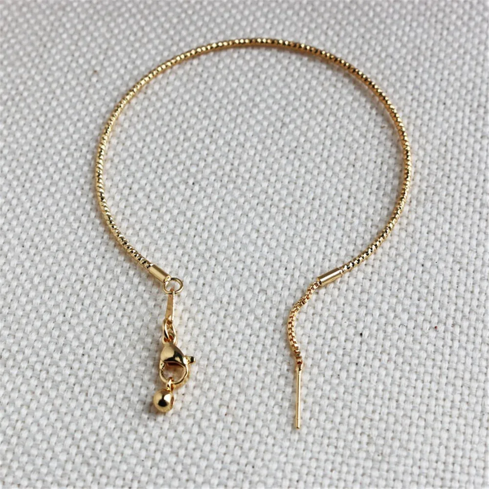 14K Gold-wrapped Telescopic Bracelet Ring, Universal Batch, Flower Needle, DIY Homemade Bracelet Jewelry