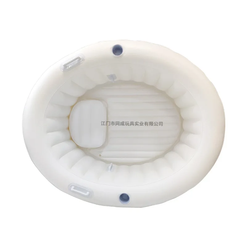 Thickened milky white pvc inflatable pool inflatable bathtub