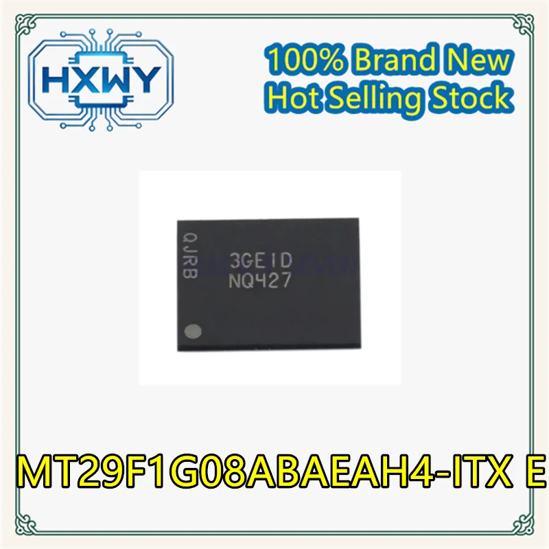 (1/5 pcs) MT29F1G08ABAEAH4-ITX E   NQ427 BGA63 package   IC chip   Brand new electronics   Memory   Fast dispatch