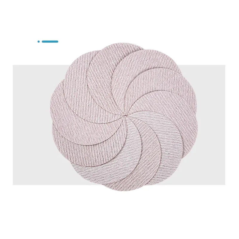 S359T รถ Putty ขัด Flocked กระดาษทราย 5 นิ้วกระดาษทราย Self-Adhesive กระดาษทรายเฟอร์นิเจอร์ไม้เนื้อแข็งสีพื้นผิว